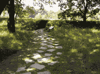 fertiggestellte Zuwegung Station 'Bodenhorizonte'