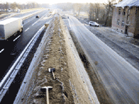 links: B5 Richtung Berlin