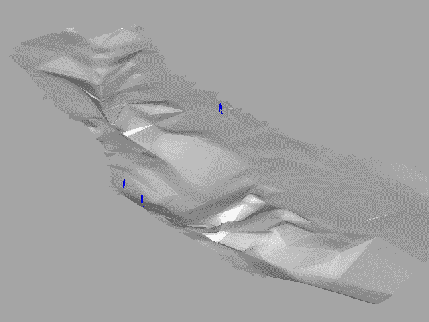 in blau: Menschen als Mastab