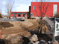 Bauphase/ Blick zum Brgerhaus